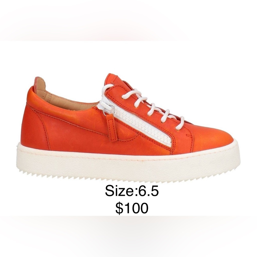 Orange Kids Sneakers
